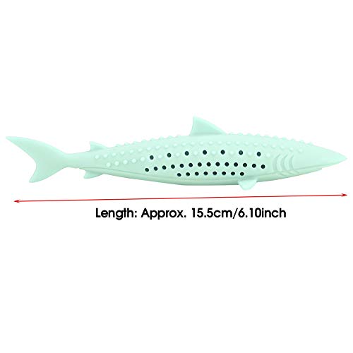 VINGVO Cat Teeth Cleaning Toy, Cat Teething Toys Silicone Molar Stick Catnip Toys Cat Toothbrush Cat Fish Shape Toothbrush with Catnip Chew Bite Teeth Cleaning Toy for Cats Kitten Kitty