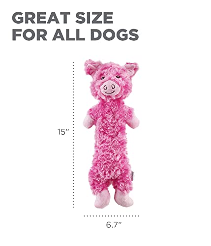 Outward Hound by Charming Pet Lil' Dudes Pig Plush Squeaky Dog Toy - color: Lil' Dudes Pig, size: 1 Count