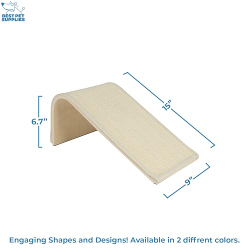 Best Pet Supplies Catify Cat Scratching Ramp - Beige - color: Beige Ramp