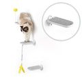 SVD.PET 3-Pack Cat Climbing Stairs with Replaceable Felt Pad, Cat Shelves & Toys for Medium & Large Cats (White) - color: White, size: Climbing Step x 3