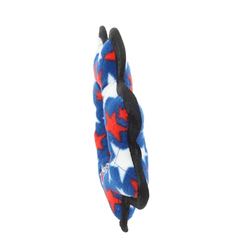 TUFFY® 2 Pack Gear Ring Medium Ultra Durable Plush Dog Toys - color: 2PK Blue Medium Gear Ring