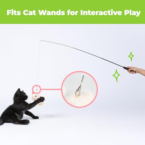 Best Pet Supplies Catify Interactive Flapping Cat Toy - Chick, Beige - color: Flapping Chick Beige