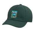Run Weave Jump Tunnel Dog Agility Adjustable Baseball Hat - color: Dark Green