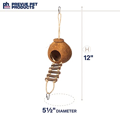 Prevue Pet Products Naturals Coco Hideaway with Ladder - style: Double Coconut with Ladder