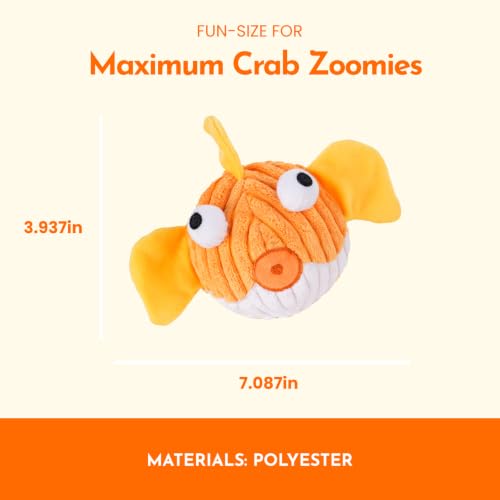 Dog Toys for Small Dogs, Squeak Plush Dog Toy with Crinkle Fins for Medium Breeds, Tough Stuffed Animal Puppy Chew Toys for Teething, Interactive Pet Supplies to Keep Them Busy - color: Fish