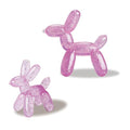 Dog Chew Toys Set – Large & Small Balloon Dog Shape, Durable Plastic Chew Toys for Small, Medium & Large Dogs, Interactive Toys for Boredom Relief & Dental Health (Pink, 2-Pack)