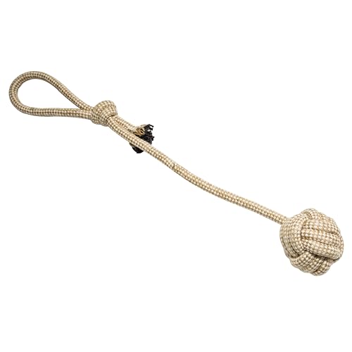 Franklin Pet Supply Natural Non-Toxic Rope Dog Toys Hemp Play Fetch Tug of War Dog Teething Puppy Chew 4 Pack