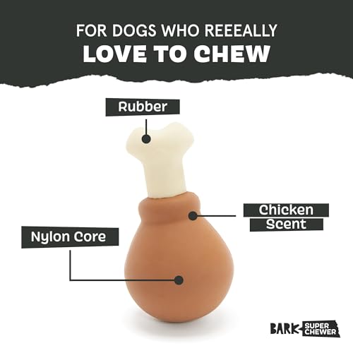 BarkBox Turkey Super Chewer - Toy for Large Dogs - color: Turkey Day Drumstick, size: Medium/Large