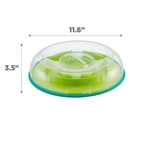 Outward Hound by Nina Ottosson Wobble Bowl Slow Feeder Dog Puzzle, Level 1 Beginner, 11.6 inches x 3.5 inches, Multicolored