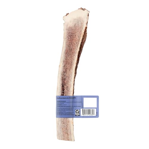 Amazon Basics Split Elk Antler, Naturally Shed, Long Lasting for Aggressive Chewers, X-Large (Best for Dogs Over 45 lbs) (Pack of 4) (Previously Wag) - size: X-Large (Dogs over 45 lbs.) (Pack of 4)