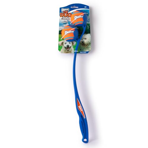 Chuckit! The Duo 22M Double Launcher Dog Toy 22", Two Medium Tennis Balls - style: The Duo