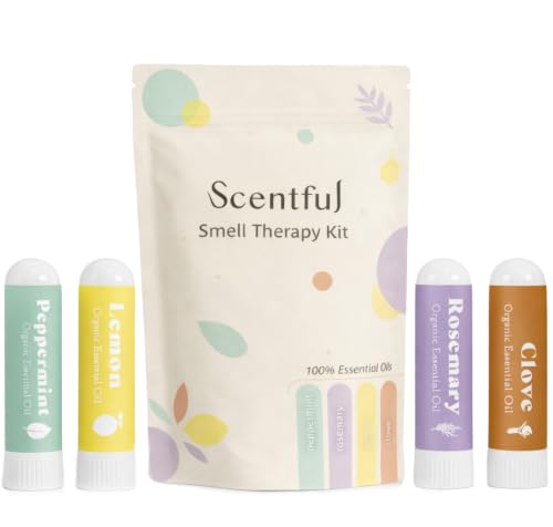 Smell Training Kit, Smell Retraining Therapy, Restore Sense of Smell and Taste, Made in the USA with 4 Organic Essential Oils