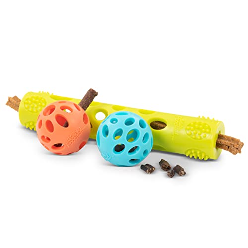 Messy Mutts Totally Pooched Huff n Puff Dog Toys, 3 Piece Set - color: Assorted