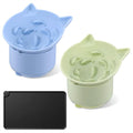 Silicone Cat Slow Feeder Mat & Bowl Set, 2 Non-Slip Slow Feed Bowls + 1 Large Licking Mat for Cats and Small Dogs, Interactive Pet Feeding Solution for Mealtime Enrichment and Digestion Aid