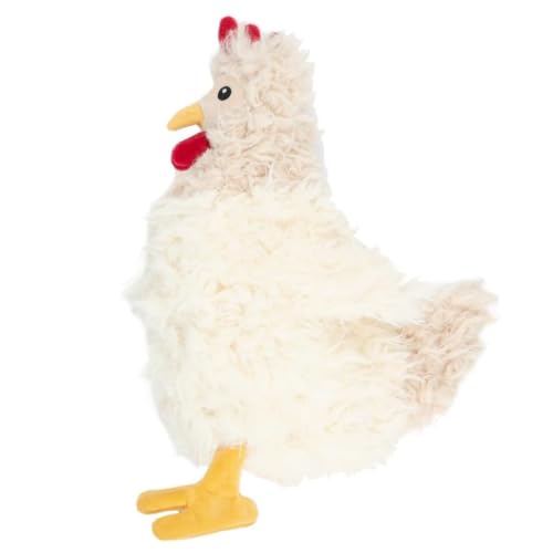 Best Pet Supplies Interactive Squeaky Dog Toy - Crinkle Chicken, Beige - color: Crinkle Chicken (Beige), size: Large