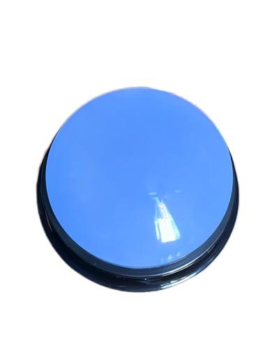 Dog Talk Buttons Voice Recording Button for Communication and Pet Training 30-Second Record & Playback Talking Button for Study, Office, Family, and Kids (Blue, one) - color: Blue