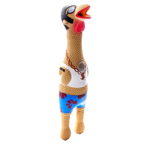 Outward Hound Squawkers Squeaky Latex Dog Toy, Earl, 11.4" - color: Tan, size: Large