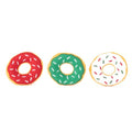 ZippyPaws Burrow Replacement Miniz Enrichment Squeaky Toy - Holiday Donutz - style: Holiday Donutz (3-pack)