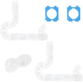 2 Hamster Tubes Kits, DIY Hamster Tunnel Adventure External Pipe - color: White