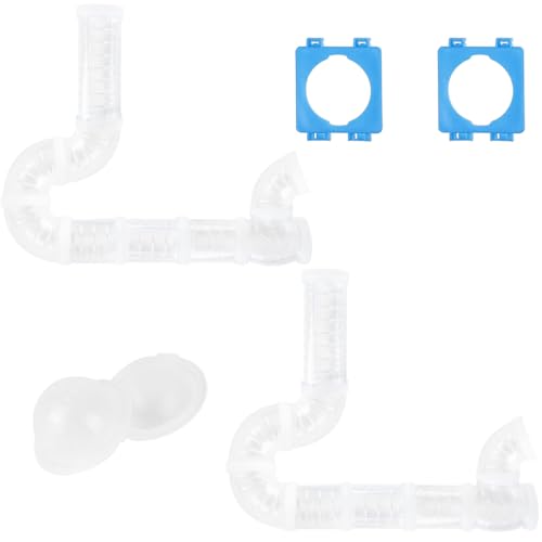 2 Hamster Tubes Kits, DIY Hamster Tunnel Adventure External Pipe - color: White