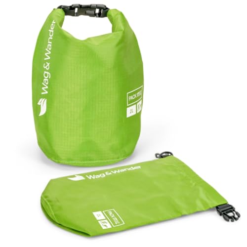 Reusable Smell Proof Waste Bag - Dog Poop Bag Holder for Dog walkers + Hiking with Dogs & Camping. Odor Proof Diaper Wet Bag, Camping Trash - color: Green