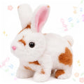 Easfan Brown Jumping Bunny Talking Interactive Plush Toy Gift for Kids - style: Bunny_Brown