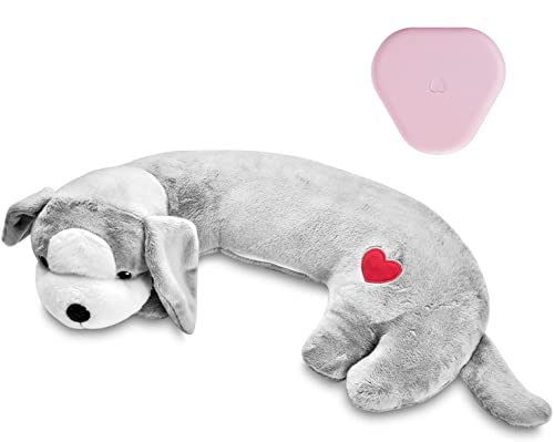 Moropaky Hearbeat Toy for Dog Anxiety Relief Behavioral Training Aid Toy, Grey - color: Grey