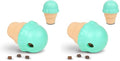 Brightkins Large Ice Cream Cone Treat Dispensers for Dogs - Interactive Dog Toys for All Breeds, Gifts for Dogs (Pack of 2) - size: Large (Pack of 2)