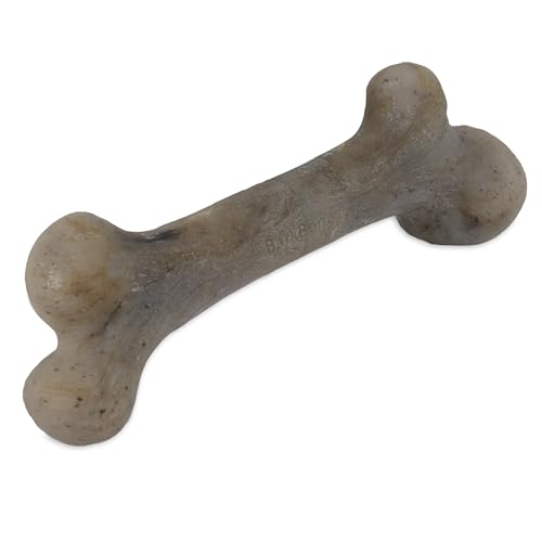 Pet Qwerks Dinosaur BarkBone Nylon Dog Chew, Bacon Flavor, Medium 8.5in - size: Medium