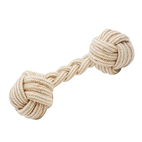 Dog Chew Toys-Puppy Tug Toys-Natural Cotton Rope-Pets Teething Interactive Knots for Small Medium Dog Mutt (Set of 4)