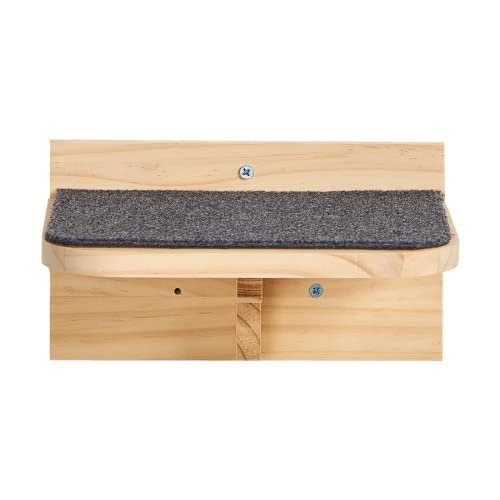 SHENGOCASE 9.8" x 7.1" Solid Wood Wall Mounted Large Cat Step, Cat Wall Furniture, Shelves Stairs Perch - size: 9.8" x 7.1"