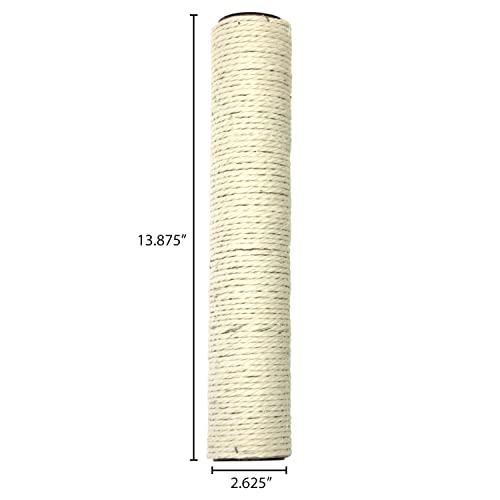 Kitty City Cat Furniture Accessories Cat Scratching Post Replacement and Only Compatible with Kitty City Playsets (Pack of 2) - color: E) 3-Pack Scratching Posts, size: 13.875 H x 2.625 W x 2.625 D (Pack of 2)