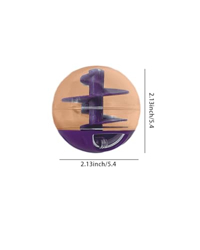 Pet Supplies Cat Leakage Toy Cat Food Dispensing Puzzle Ball, Durable and Bite-Resistant, Designed to Entertain Catsy Pet Supplies BLC689-04 - color: Purple