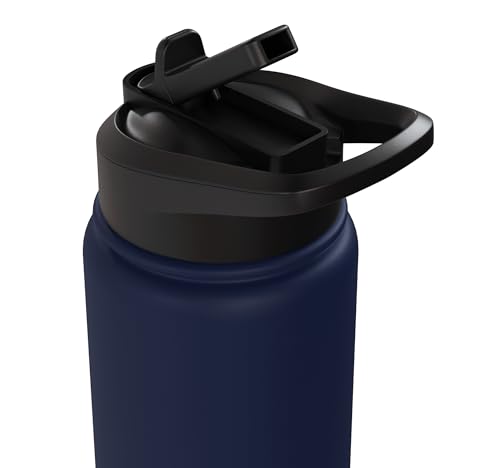 TUNNEL TURN READY Dog Agility Course, Training, Jump Bar Stainless Steel Insulated Water Bottle - color: Navy Blue