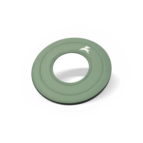 OllyDog Mini Super Flyer, Dog Flying Disc – Floating Fetch Toy, Soft on Teeth, Eco-Friendly Recycled Material, Lightweight, for Small & Medium Dogs (Olivine, 9") - color: Olivine