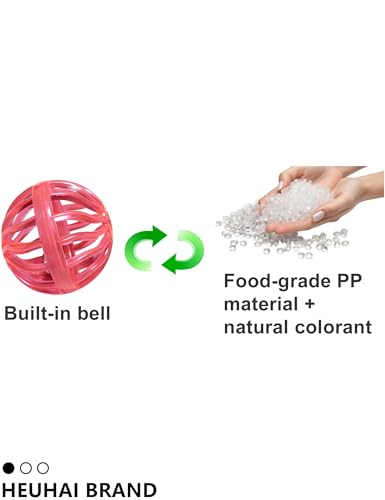 10 Pack Hollow Cutout Bell Play Balls for Ferret, Non Toxic, PP Material
