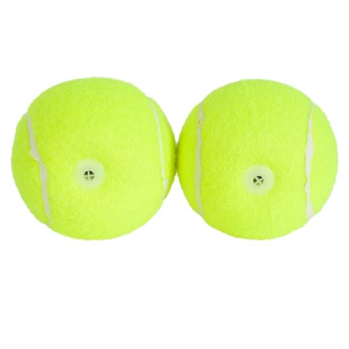 Hyper Pet Squeaks! Tennis Balls Dog Fetch Toys, Medium 2.5 Inch, Pack of 2 - color: Green, size: 8.2 inches x 3.7 inches x 2.6 inches