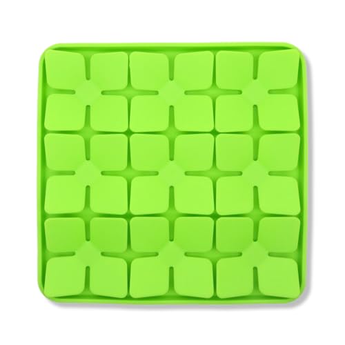 Silicone Snuffle Mat for Dogs Interactive Brain Stimulation Dog Toy Soft Durable Mat for Large Breeds - Encourages Slow Eating Non-Slip Food Mat Easy to Clean, Portable Design (Green)
