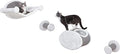 Trixie Wall Mounted Cat Lounge Set with Hammock & Condo – Climbing Shelves with Plush Condos & Sisal Steps – Wall-Mounted Cat Furniture for Scratching & Lounging – Gray, 18.75 x 11 x 11.25 in - color: Gray
