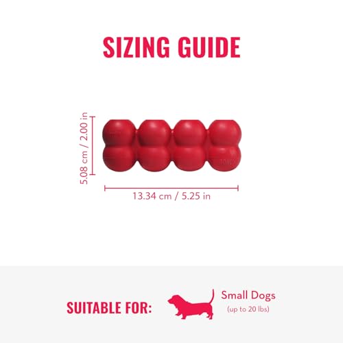KONG Ring and Goodie Ribbon, Durable Rubber Dog Toys, for Small Dogs - size: Small