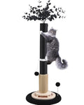 Cat Scratching Posts for Indoor Adults,45'' Tall Heavy Duty Tree Tower - color: black-45inch