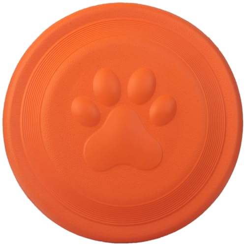 NAITELI Flyer-Soft Flying Disc Fetch Toy-for Small Dogs(Orange,S) - color: Orange, size: Small