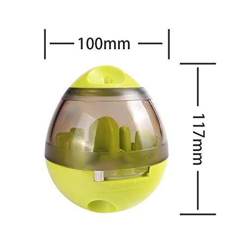 Dog & Cat Interactive Mental Stimulation Toy, Puzzle Treat Ball for Frenchie, Slow Feeding Ball (Green) - color: Green
