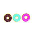 ZippyPaws Burrow Replacement Miniz Enrichment Squeaky Toys - Donutz - style: Original Donutz (3-pack)