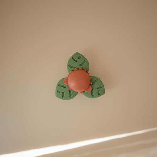 mushie Dino Suction Spinner Toy | Toddler Sensory Toys for Bath & Play - style: Dino