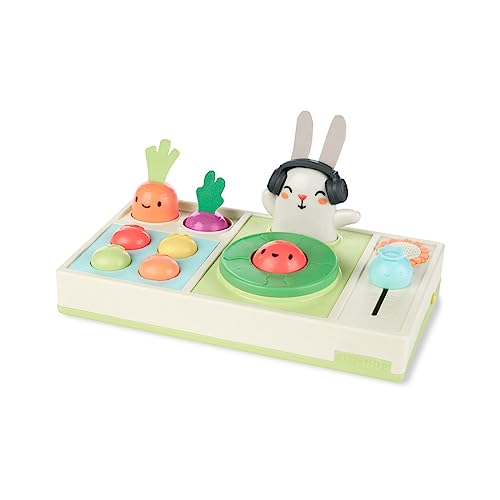 Skip Hop Baby Musical DJ Set Toy with Lights, Songs, Sound Effects, and Soft Textures, Farmstand Let The Beet Drop DJ Set - color: Dj Set