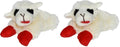 Multipet Lamb Chop Dog Plush Toy-Squeaky Toy for All Dogs - Extra Soft Plush - Stuffed Animal Dog Toy for Cuddling & Playing - Cute Pet-Toy (6", Cream) (Pack of 2) - size: 6" (Pack of 2), style: White