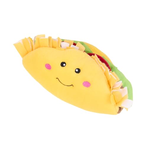 ZippyPaws NomNomz Dog Squeaky Toys to Keep Them Busy, Pet Products - Taco - color: Taco