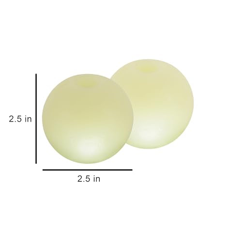Harry Barker Glow-in-the-Dark Rubber Dog Fetch Balls, High-Bounce Interactive Toy with Safety Air Vent, 2.5 Inch, Launcher-Compatible - color: I) 2.5" 2-Pack (Glow)