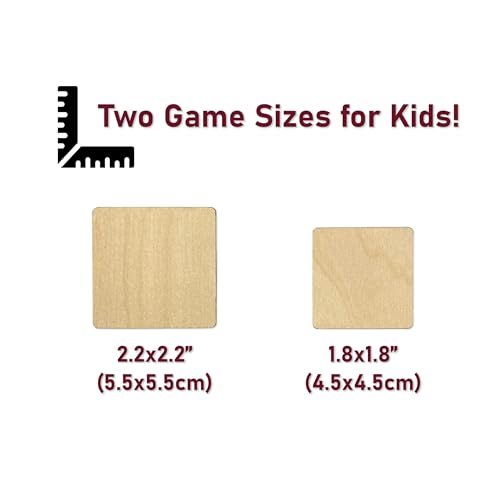 Montessori Wooden Farm Animals Memory Game, Montessori Animals Matching Cards, First Birthday Gift, Animals Matching Puzzle, 1 2 3 4 Year Old Gift, Aktivity For Kids Nephew Gift (4.5x4.5cm) - size: 1.8x1.8"(4.5x4.5cm), style: Farm Animals